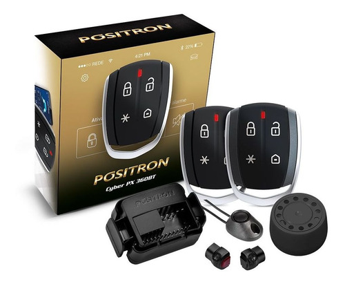 Alarme Automotivo Positron Cyber Px360bt Universal De Carro