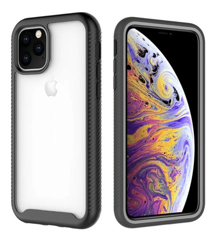 Imagem 2 de 4 de Capa Anti-impacto 360º Para Apple iPhone 11 Pro - Preta