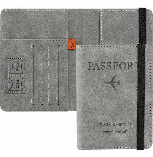 Porta Pasaporte Documentos Funda Protectora Rfid  Con Viaje