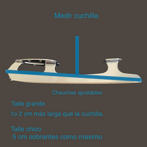 Imagen 4 de 5 de Chaucha - Cubre Cuchilla Patin Hielo