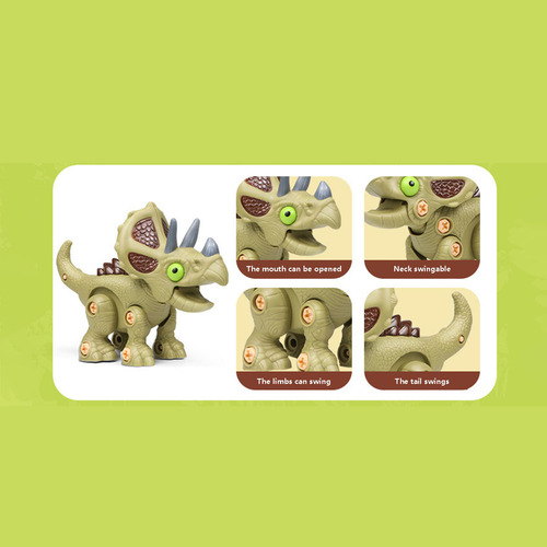 Modelo De Juguete De Dinosaurio, Combinación De Tuercas Desm