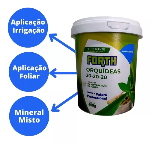 Fertilizante Adubo Forth Orquídeas Manutenção 400g 20-20-20