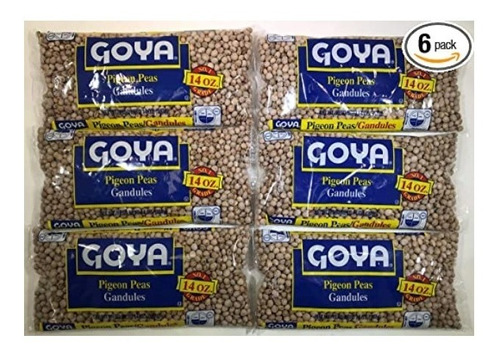 Goya Gandules 14 Oz 6 Pack