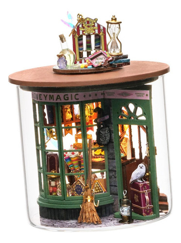 De Casa De Muñecas En Miniatura De Madera Diy, Botella De