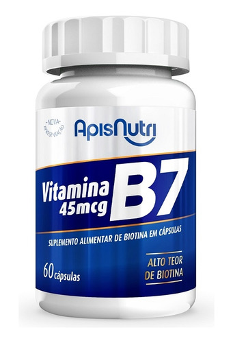 Vitamina B7 (60 Caps) - Padrão: Único Natural