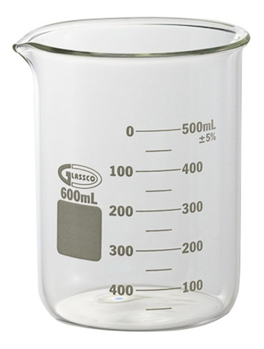 Imagen 1 de 1 de Vaso Precipitado Vidrio Borosilicato Uso Lab Cosmetica 500ml