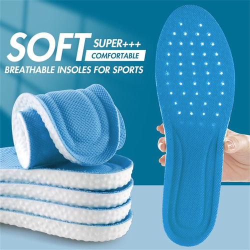 3 Pares De Plantillas Deportivas Transpirables De Absorción