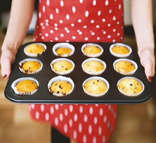 Molde Muffins X12 Antiadherente Teflon Silmar