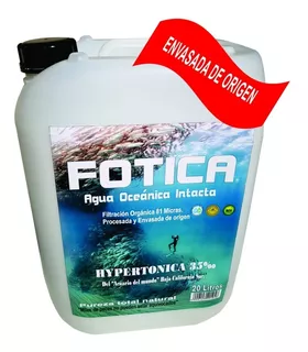 Agua De Mar Hipertónica Orgánica Bidon 20 Lt Envío Gratis