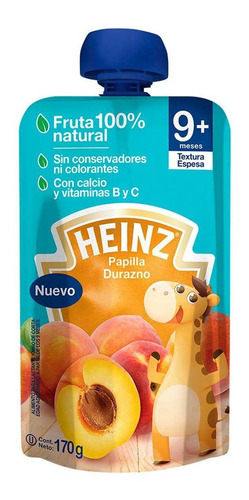 Papilla para Bebé Heinz sabor Durazno Pouch 170g