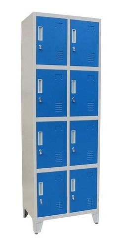 Imagen 1 de 6 de Guarda Bultos Locker Prontometal 8 Puertas Metalico