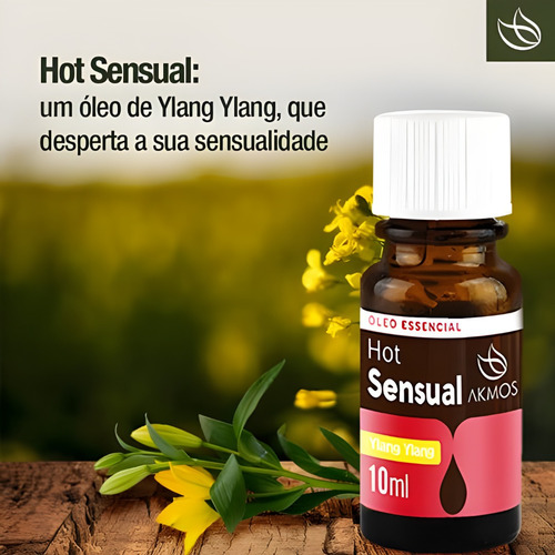 Óleo Hot Sensual De Ylang Ylang 10ml Akmos