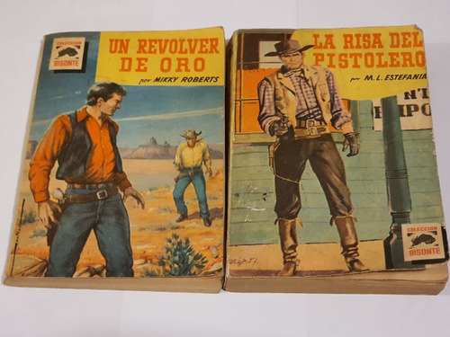 Libro De Vaqueros Años 50s Vintage Viejo Oeste (valor Ambos)