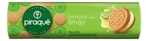 Biscoito Recheio Limão Piraquê Pacote 160g