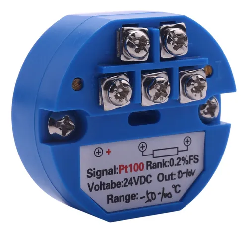 Transmisor De Temperatura 3x Rtd Pt100 Dc24v Menos 50 - 100