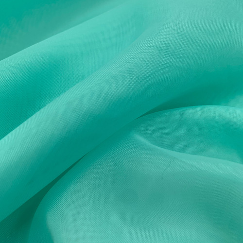 Tela Voile 1 Metro X 3,0 Ancho Ideal Cortinas Decoracion Verde Aqua Liso