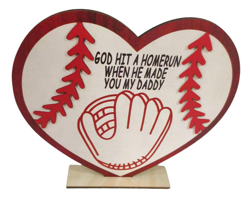 Señal De Madera De Béisbol Señal Del Día Con