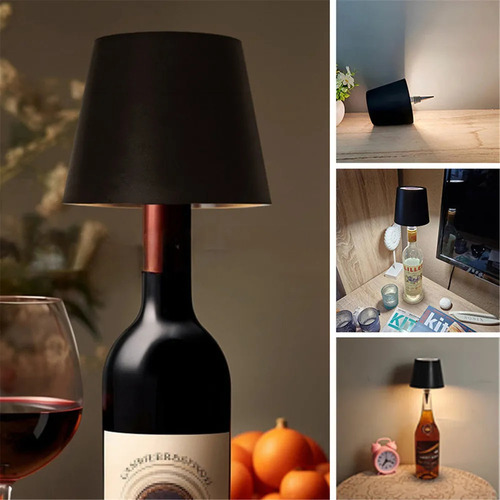Lámpara De Mesa Con Luz Nocturna Para Botella De Vino