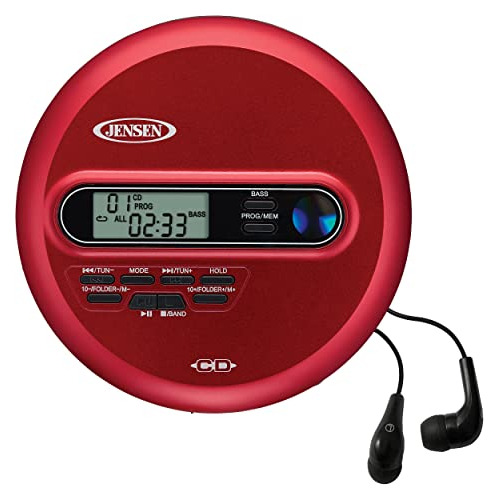 Reproductor De Cd Portátil Cd65 Radio Am/fm Digital Y ...