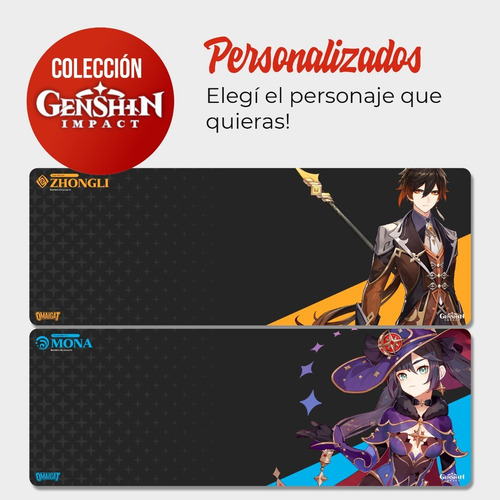 Imagen 1 de 8 de Mousepad Xl (80x28,5cm) - Edición Genshin Impact