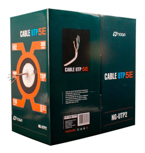 Cable Utp Interior Cat 5e 305 Mt. Cddi Bobina Noga