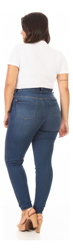 Kit Com 2 Calças Jeans Feminina Lycra Cintura Alta Premium