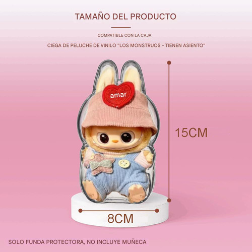 Kit De Labubu Monster Have A Seat Sentado Con Ropa Y Funda