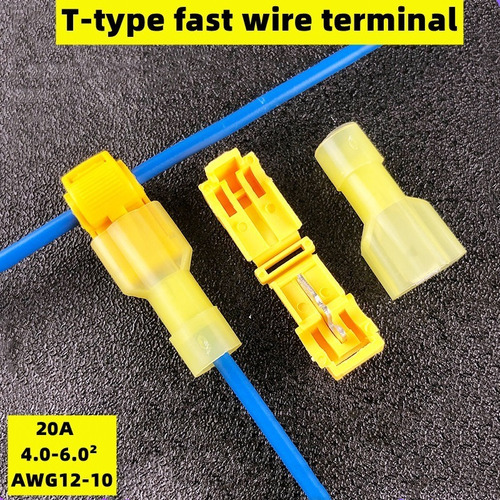 Conector Snap Amarillo 20a Máx. Empalme Rápido Vshop