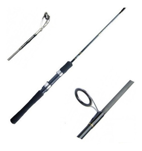 Imagem 4 de 8 de Kit Vara Carbono Inteira Molinete Arena 3000 Linha Daiwa 500
