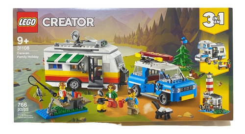 Lego Creator Caravan Family Holiday 766 Pcs Mod 31108