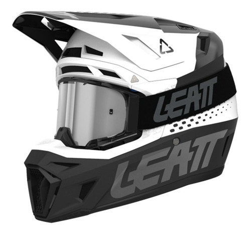 Kit Casco Y Goggle - Moto 8.5 V22 Negro/blanco T-l 59-60 Cm Color Negro Diseño CROSS Tamaño del casco L