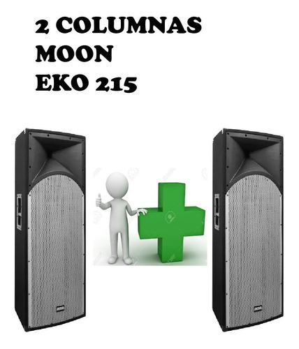 2 Bafles Dobles De 15 Moon Eko 215 400w Rms - Fervanero
