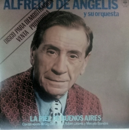 Lp Alfredo De Angelis (la Piel De Buenos Aires)de Difusion