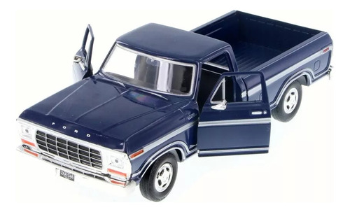 Motor Max 1:24- 1979 Ford F-150 Custom Camioneta Marron 