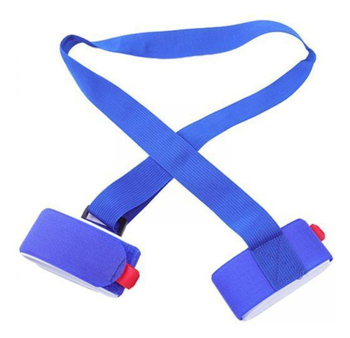 2 Correas De Esquí Con Gancho Y Bucle Almohadillas Azul