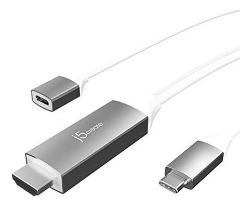 Cable Hdmi - J5create - Cable De Carga Usb Tipo C A 4 K A 60