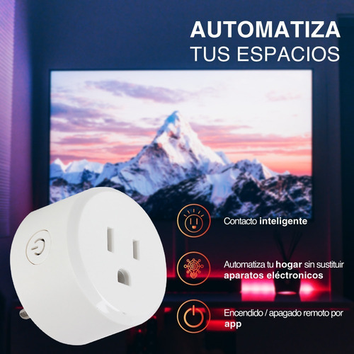 Imagen 4 de 10 de Enchufe Inteligente Wifi Multivoltaje Tecnolite