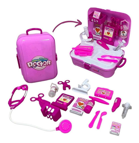 Kit Médico Infantil Com Maleta 20 Peças Bw161