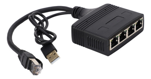 Divisor Ethernet De Red Rj45 Gigabit 1 Entrada 4 Salidas 100