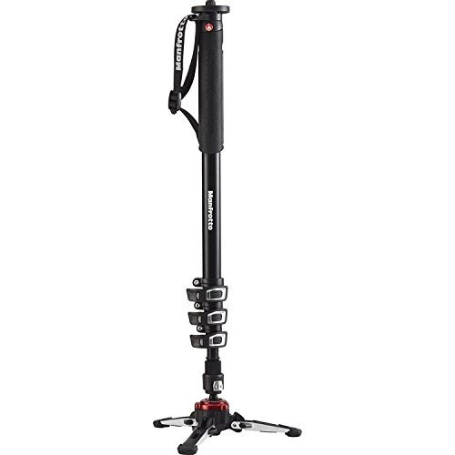 Manfrotto Xpro 4 Section Aluminum Video Monopod, Black...