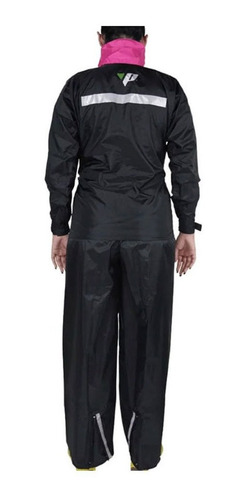 Imagem 2 de 3 de Capa De Chuva Pantaneiro Nylon Luxo Feminino C/ Forro E Gola