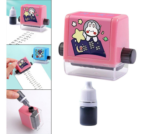 Número Rolling Stamp Práctica Herramienta Adición Resta