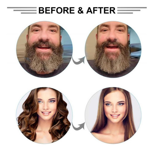Para Pente De Alisamento De Barba Masculino Feminino Com