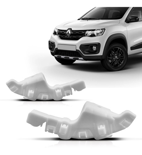 Par Suporte Parachoque Dianteiro Kwid 2018 2019 2020