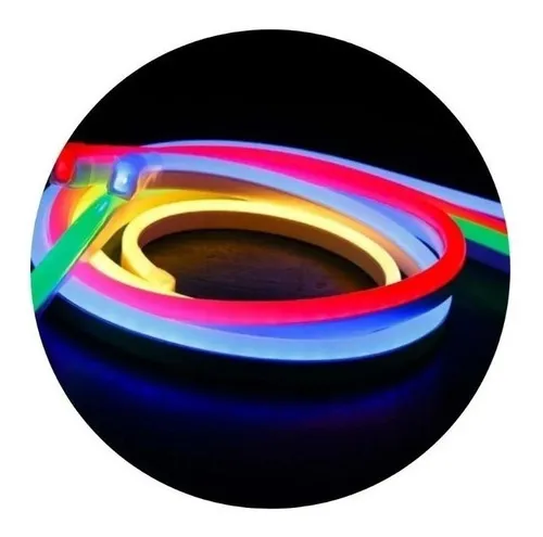 comprar Mangueira Neon Ws2811 Digital 5m 12v Controlador 358funções Cor da luz RGB