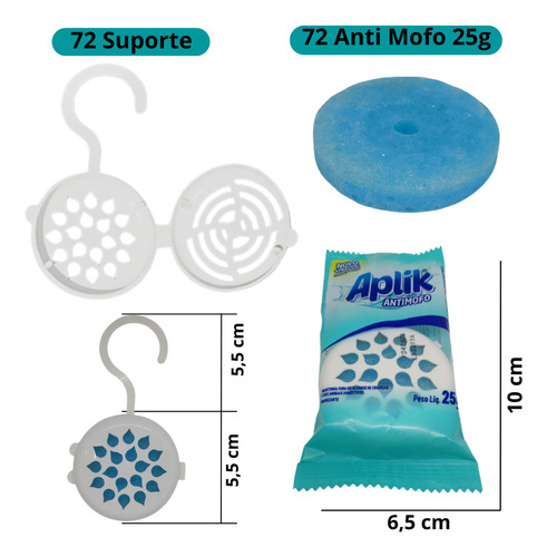 Anti Mofo Guarda Roupa Armário Gavetas Fungos Soft Aplik 25g