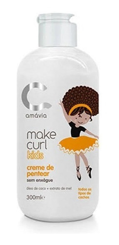 Kit Make Curl Kids Shampoo Creme Pentear Umidificador Cachos