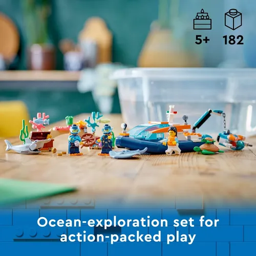 Lego City Barco De Mergulho De Exploração 60377 | MercadoLivre