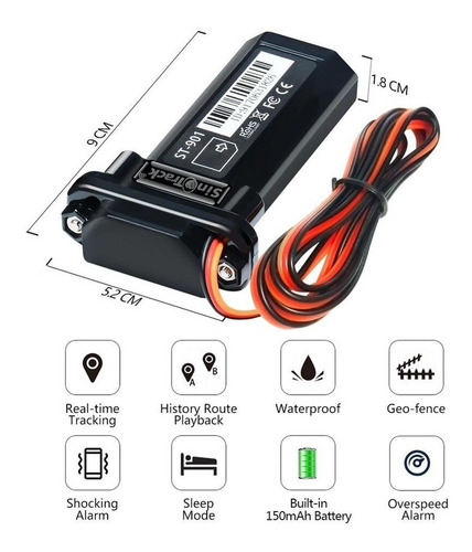 Gps Rastreador Para Carro Y Moto Sinotrack 901 Con Acc
