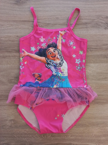 Traje Baño Malla Enteriza Nena 5,-6 Años Mirabel Tutu 